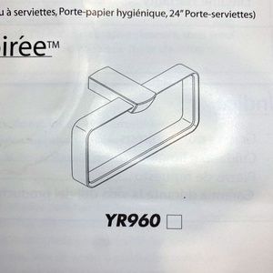 nib - TOTO - Soiree Towel Ring - bathroom, kitchen, polished chrome